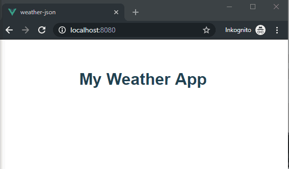 Weather app starting point